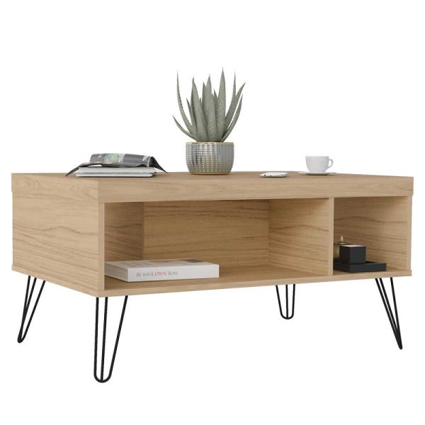 Tupi S A Mesa Centro Liberty Color Carvalho Artely Movelmax