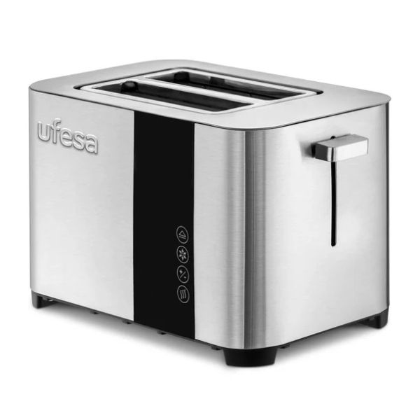 TOSTADORA UFESA DUO DELUX 2P PRO 850W INOX/NEGRO