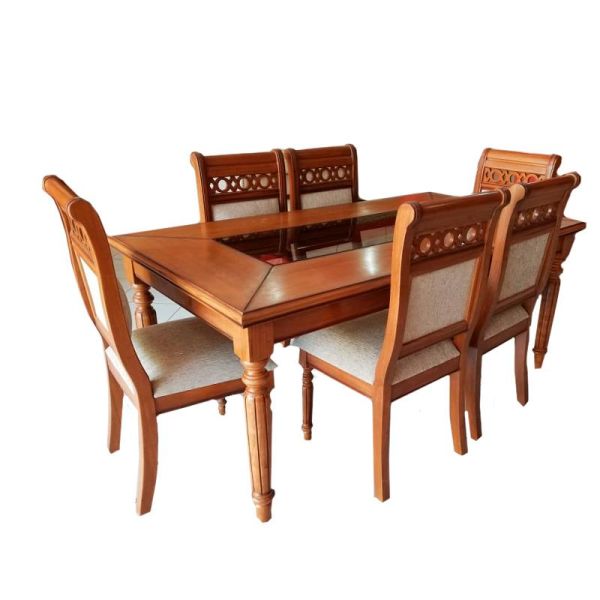 JUEGO DE COMEDOR LILI 6 SILLAS MUEBLES CORONEL