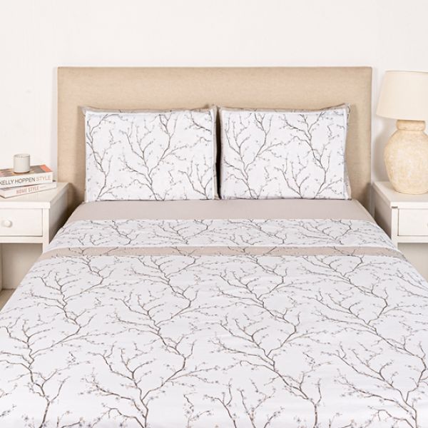 JUEGO DE SABANA PILAR KING 180x200COL.II/2024ELEONOR COTTON CHERRY BEIGE 1161602