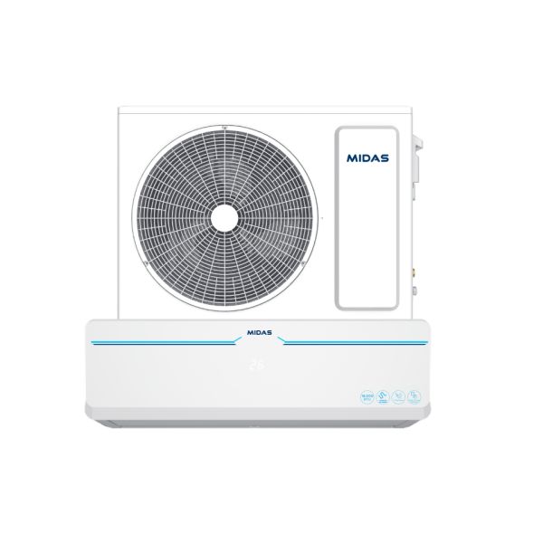 AIRE ACONDICIONADO MIDAS 18.000 BTU F/C MD-AIR18 AA R410 GAS ECOLOGICO